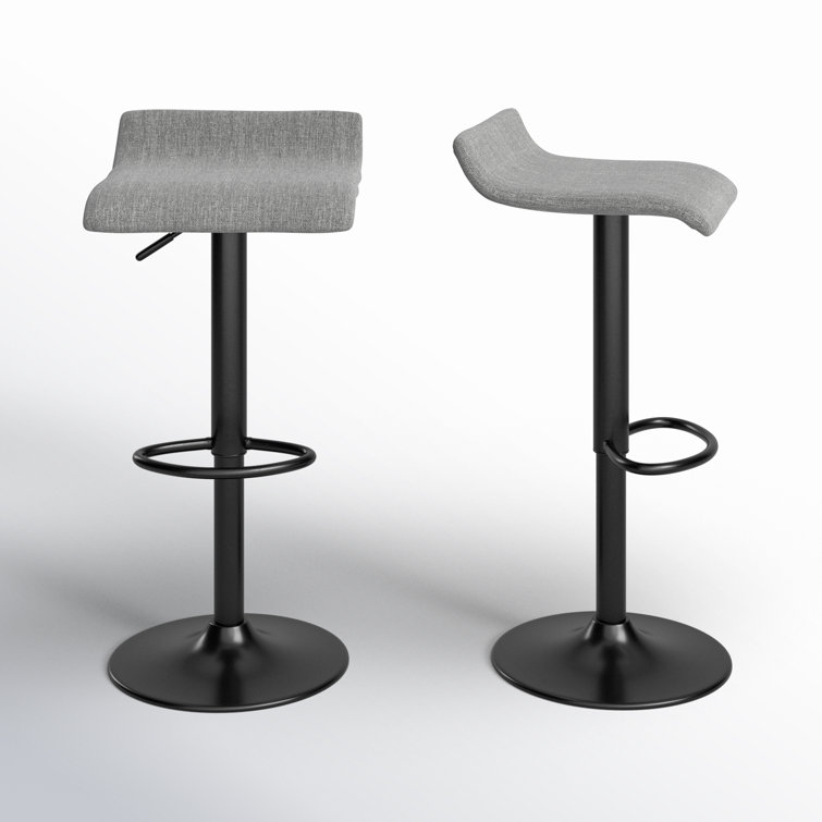 Wade Logan® Camargo Swivel Upholstered Adjustable Height Counter Stool